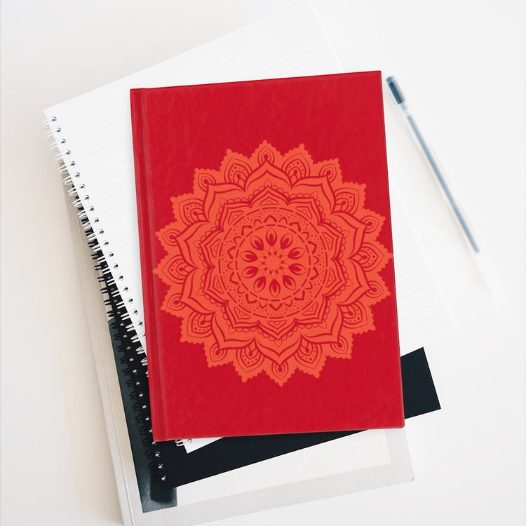 Journal Red Mandala - Ruled Line
