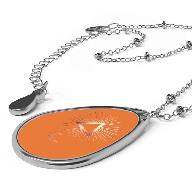 Element Fire Oval Necklace
