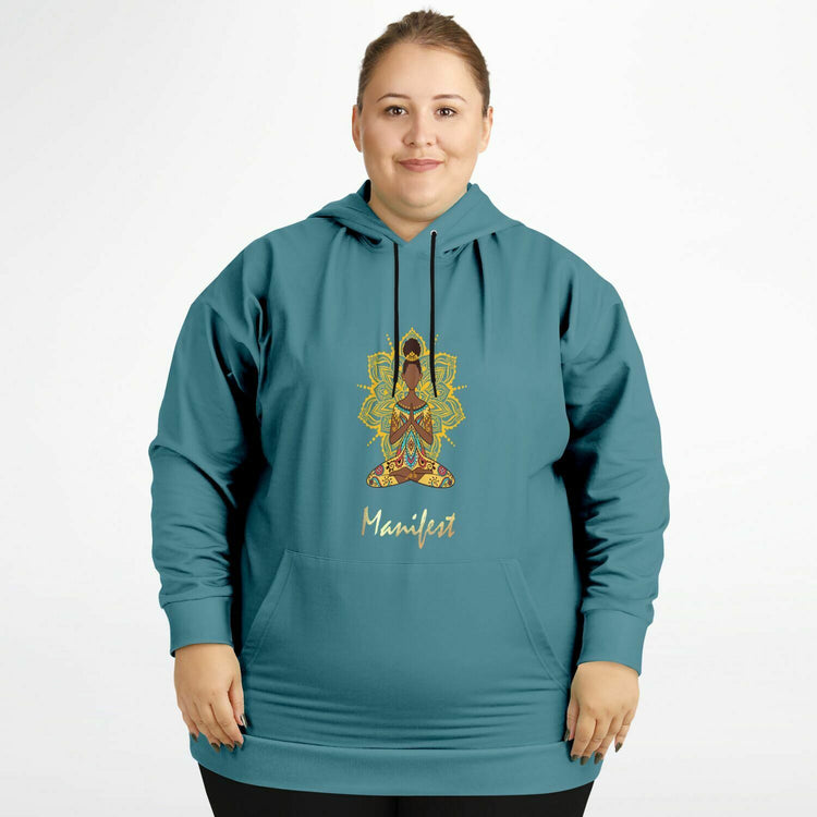 Yoga Pose Manifest-Plus Size Hoodie