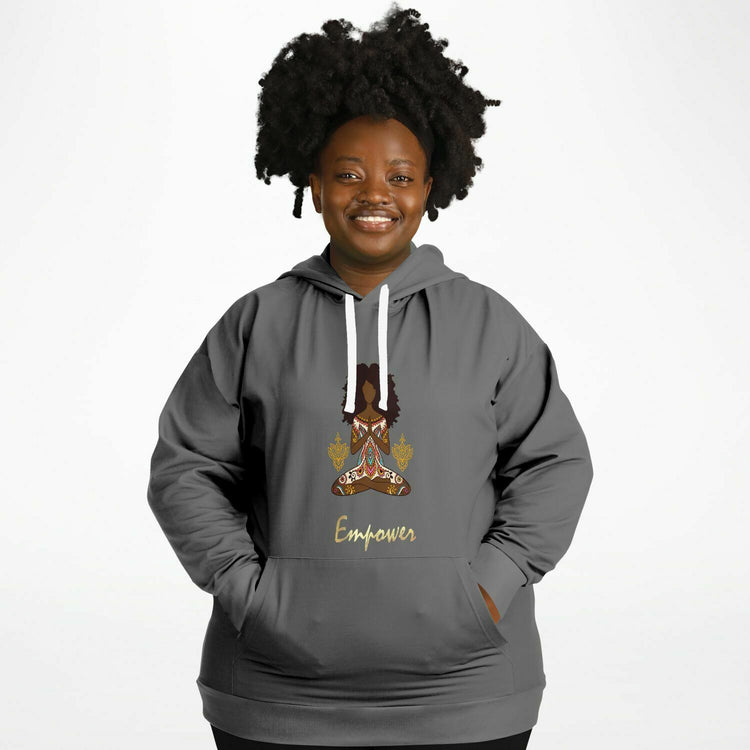 Yoga Pose Empower-Plus Size Hoodie