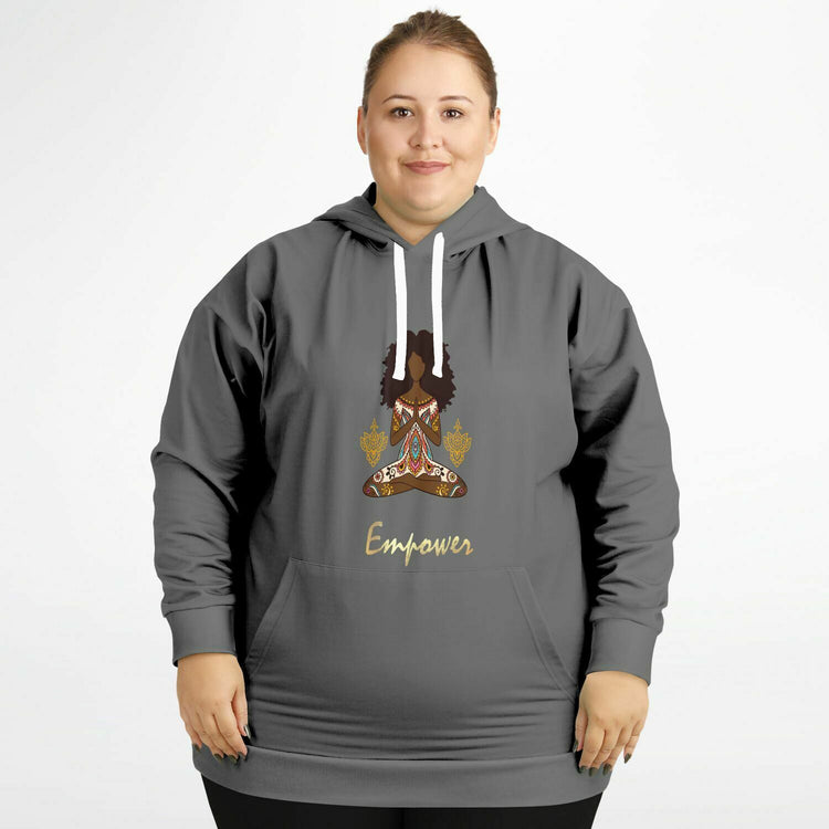 Yoga Pose Empower-Plus Size Hoodie