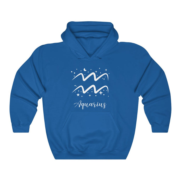 Aquarius Symbol Hooded Sweatshirt