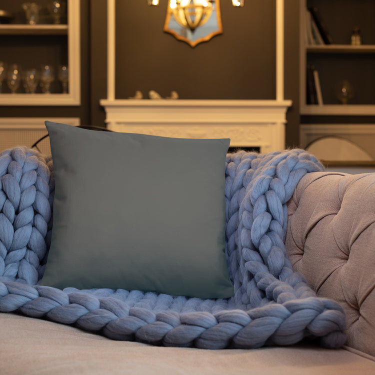 Grey Mandala Throw Pillow