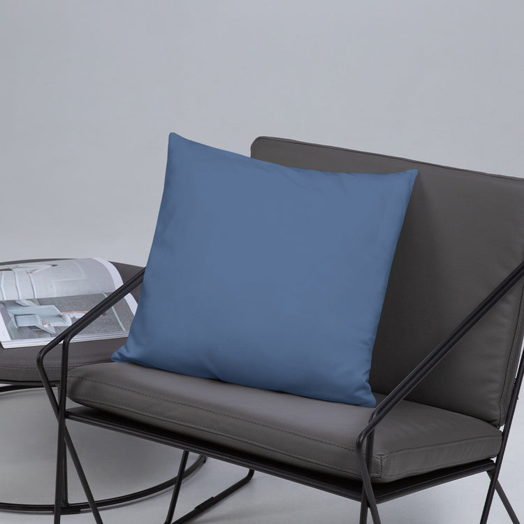 Blue Mandala Throw Pillow