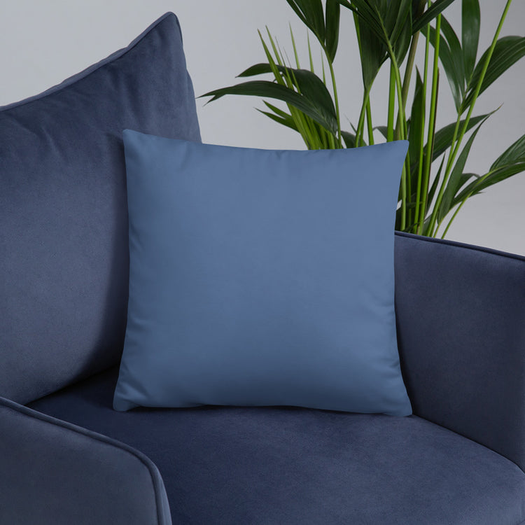 Blue Mandala Throw Pillow