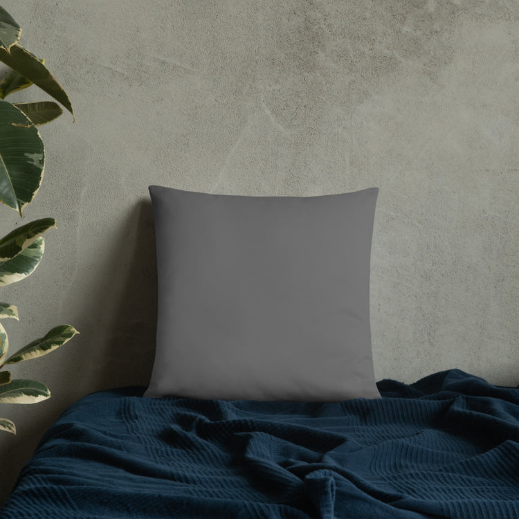 Grey Mandala Throw Pillow