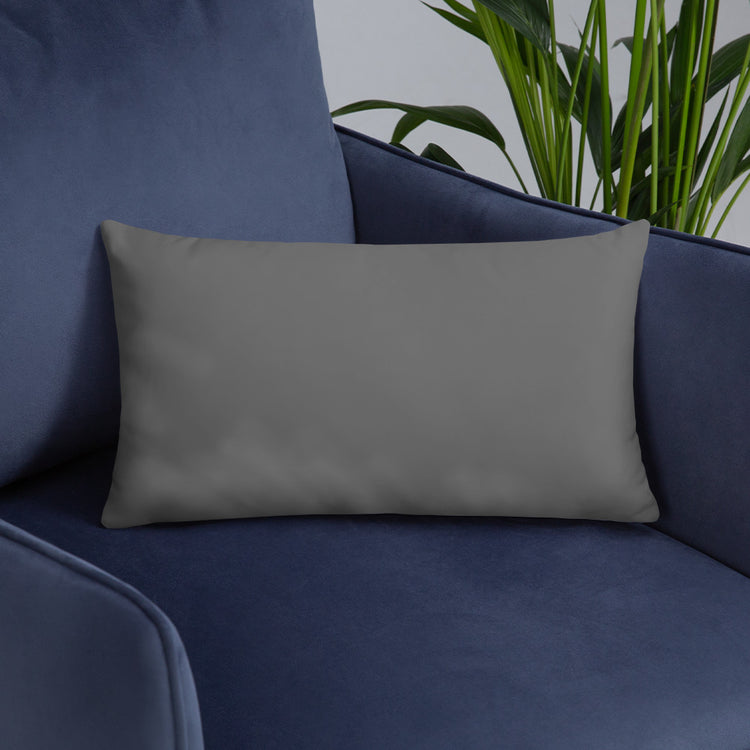Grey Mandala Throw Pillow