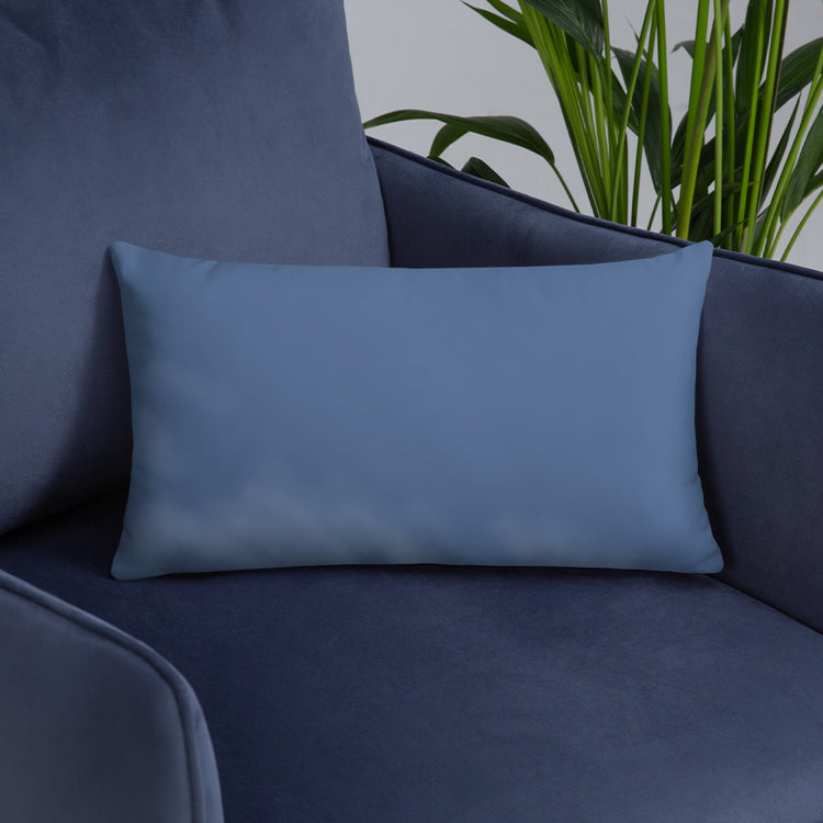Blue Mandala Throw Pillow