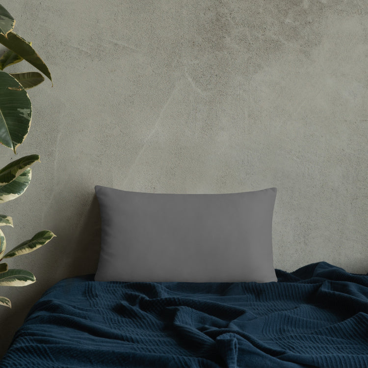 Grey Mandala Throw Pillow