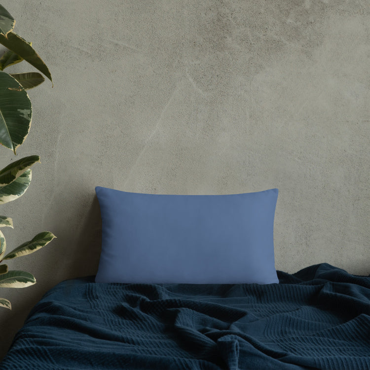 Blue Mandala Throw Pillow