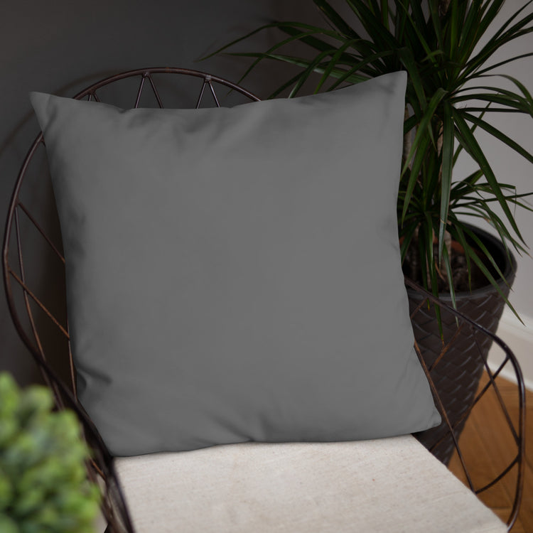 Grey Mandala Throw Pillow