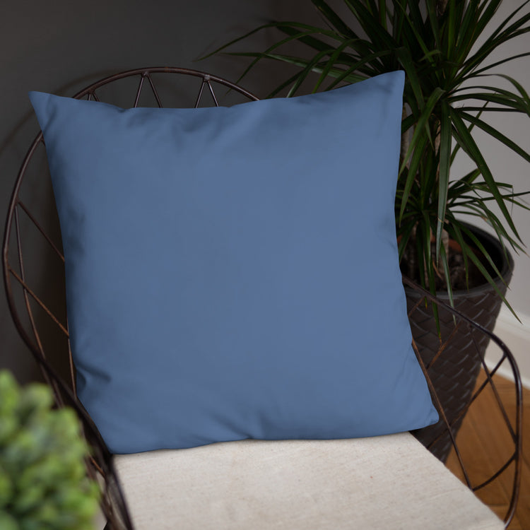 Blue Mandala Throw Pillow