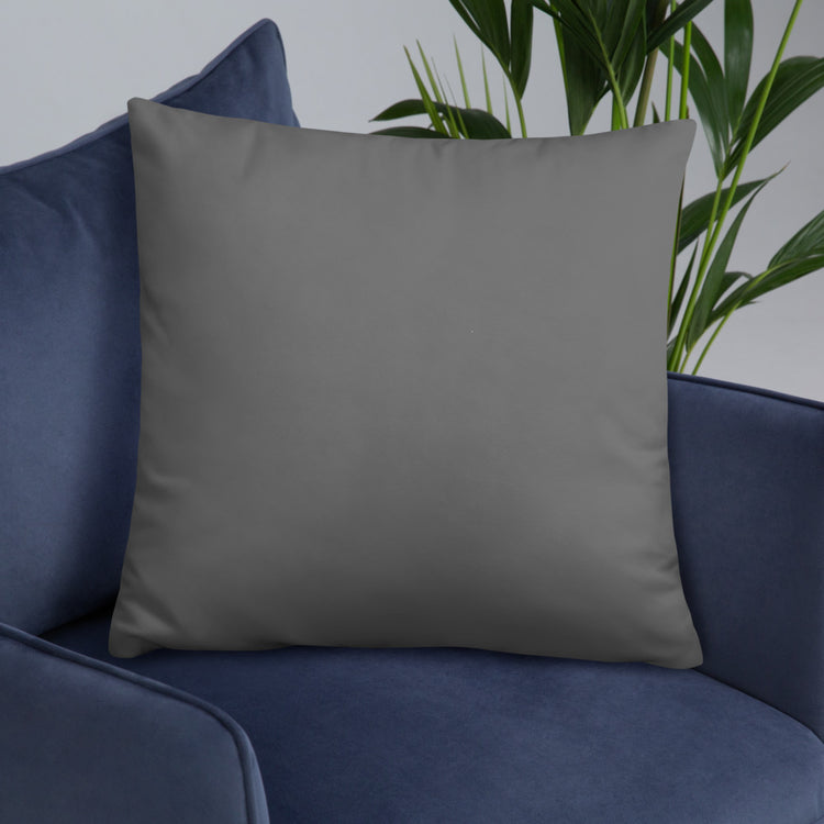 Grey Mandala Throw Pillow