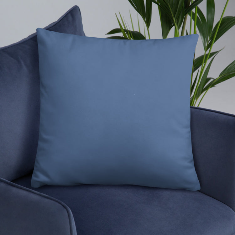 Blue Mandala Throw Pillow