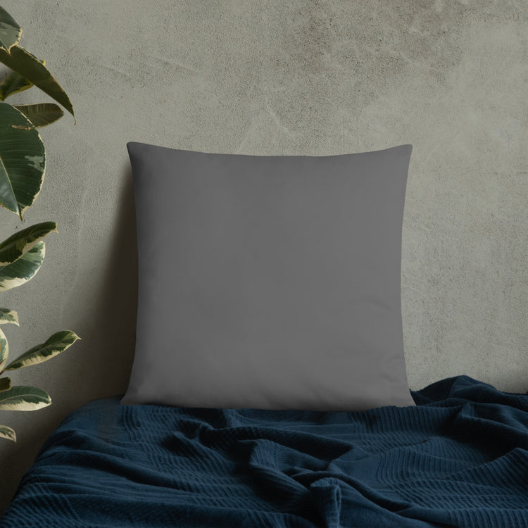 Grey Mandala Throw Pillow