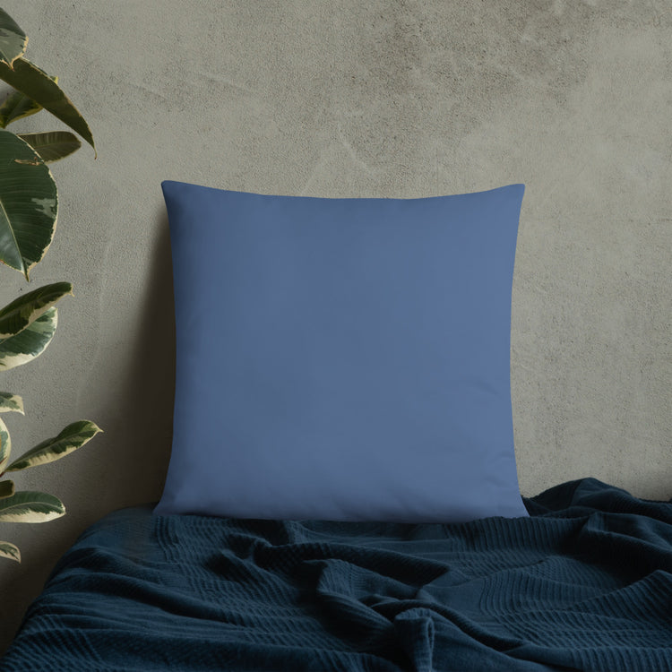 Blue Mandala Throw Pillow