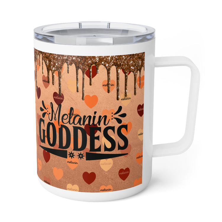 Melanin Goddess Insulated Coffee Mug, 10oz