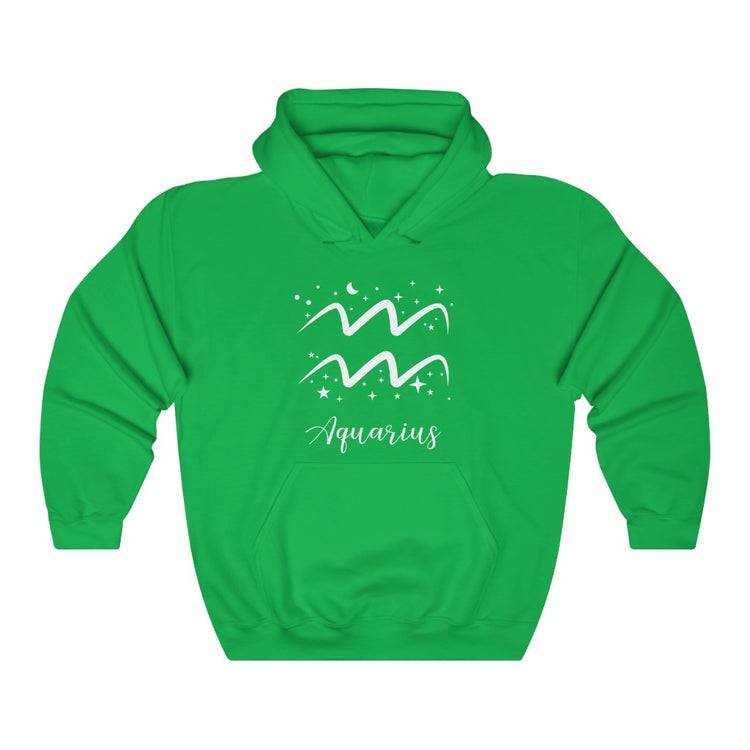 Aquarius Symbol Hooded Sweatshirt
