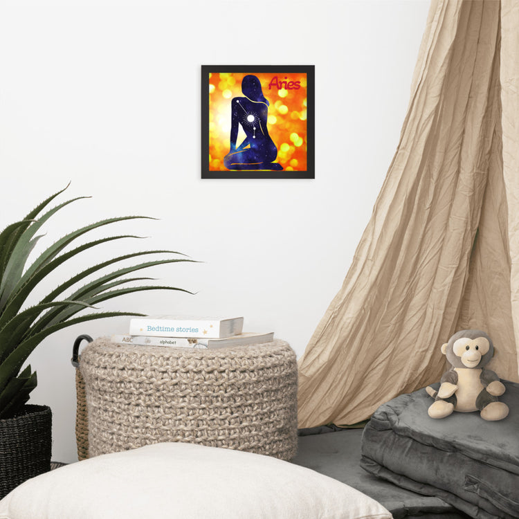 Zodiac Aries Framed Poster