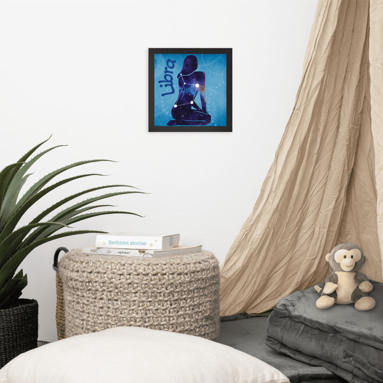 Zodiac Libra Framed Poster