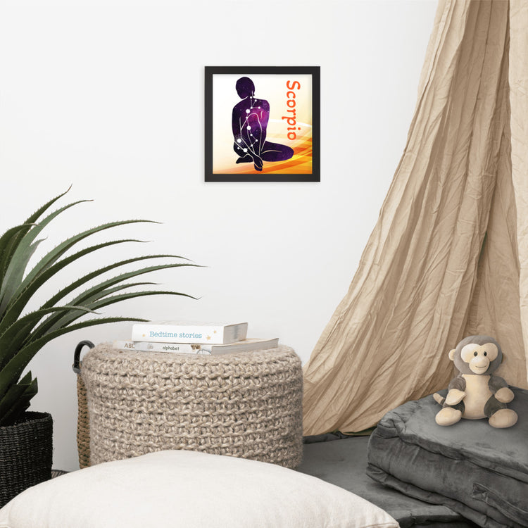 Zodiac Scorpio Framed Poster