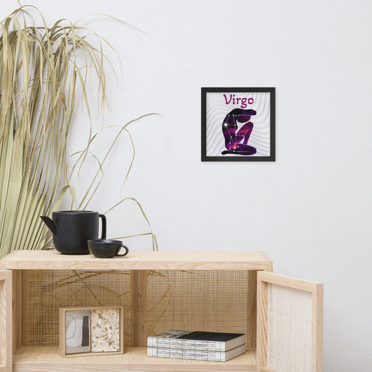 Zodiac Virgo Framed poster