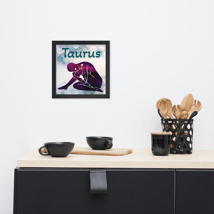 Zodiac Taurus Framed Poster