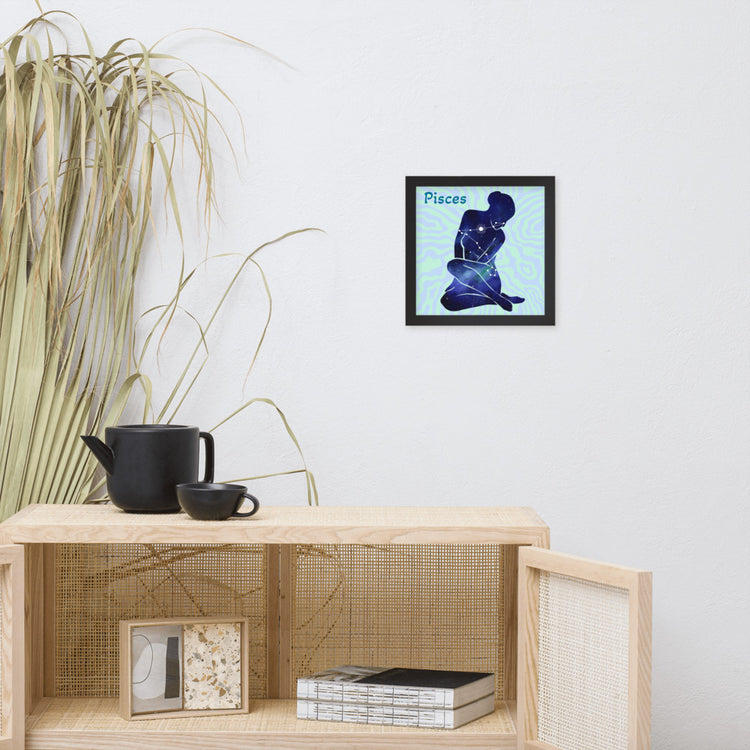 Zodiac Pisces Framed Poster