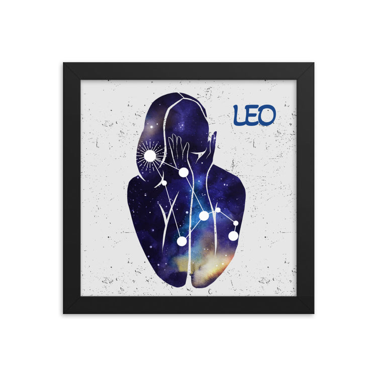 Zodiac Leo Framed poster