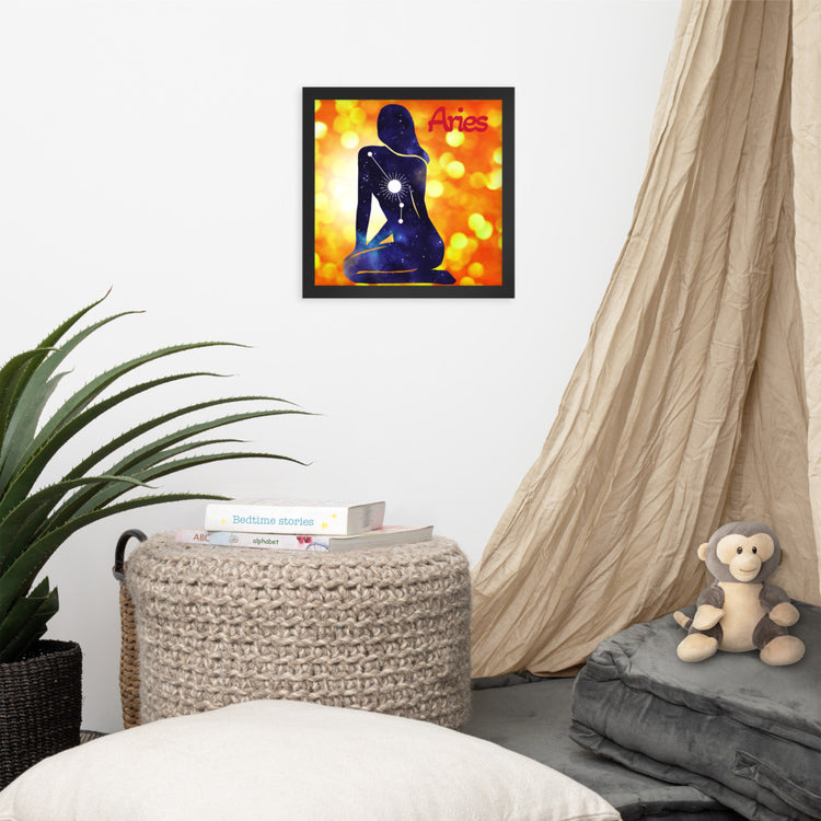 Zodiac Aries Framed Poster