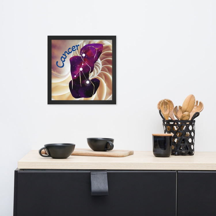 Zodiac Cancer Framed Poster