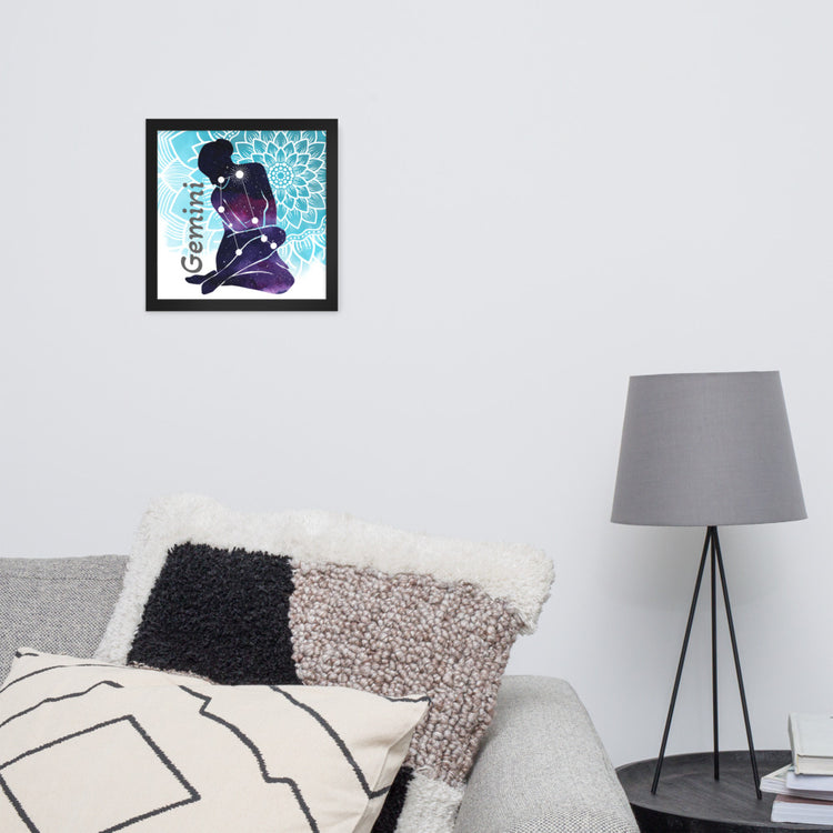 Zodiac Gemini Framed Poster