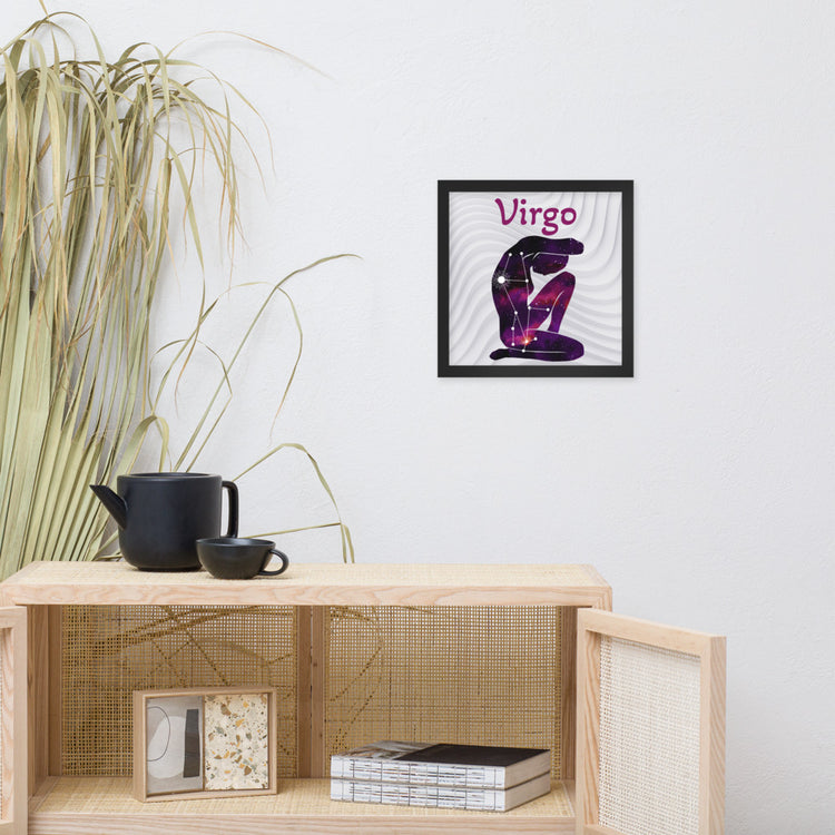 Zodiac Virgo Framed poster