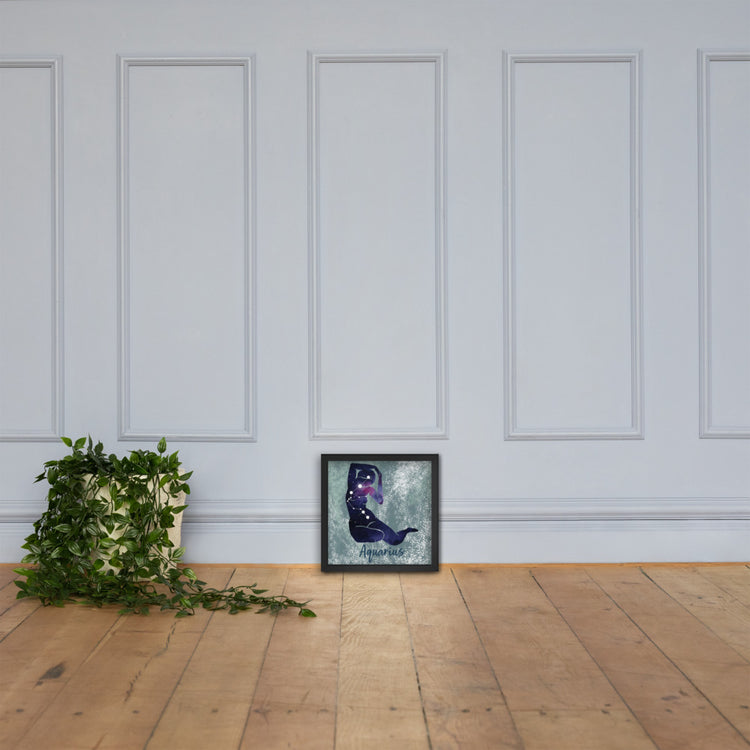Zodiac Aquarius Framed poster