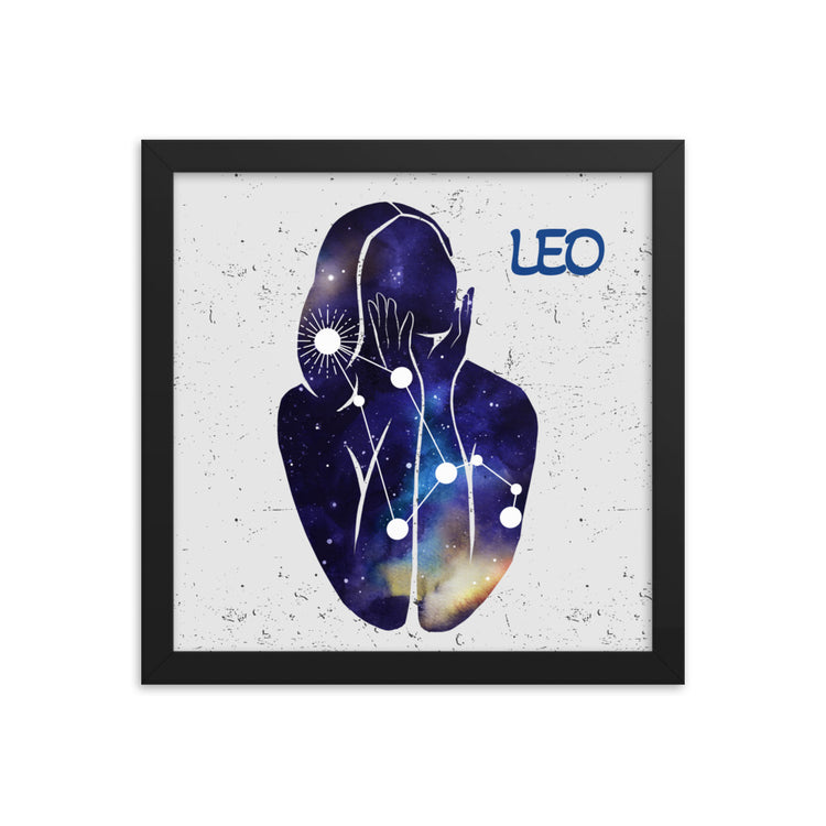 Zodiac Leo Framed poster