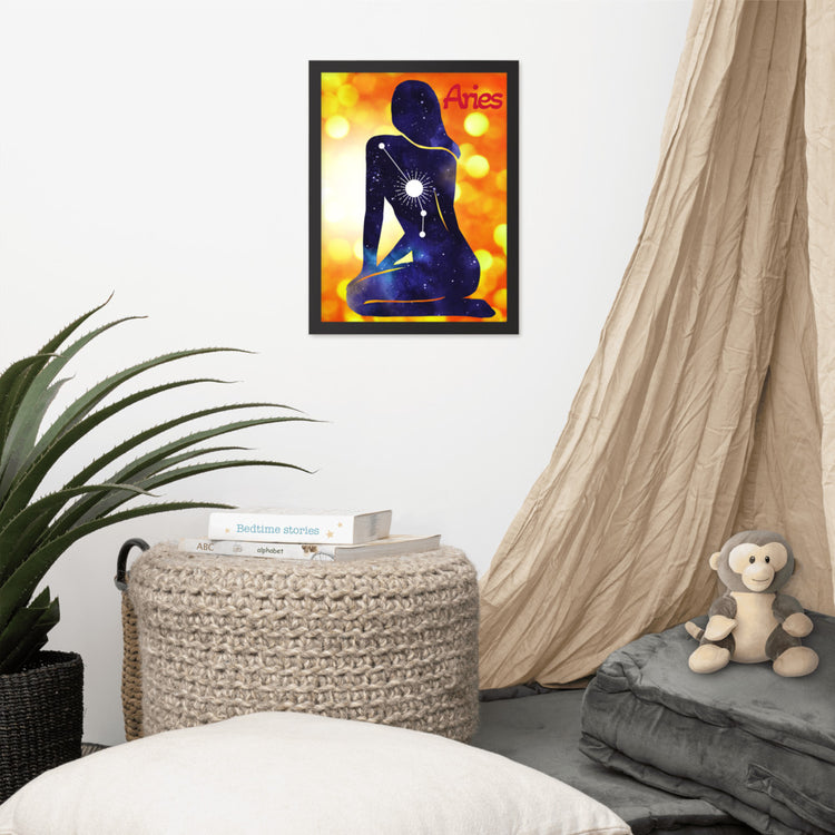 Zodiac Aries Framed Poster