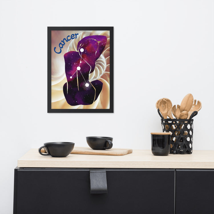 Zodiac Cancer Framed Poster