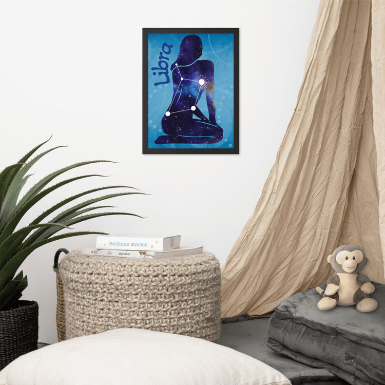 Zodiac Libra Framed Poster