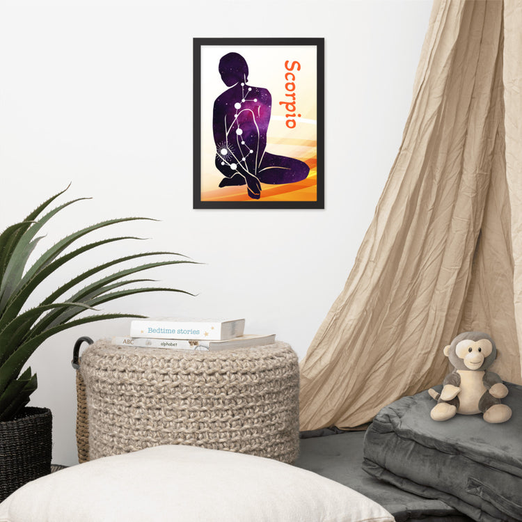 Zodiac Scorpio Framed Poster