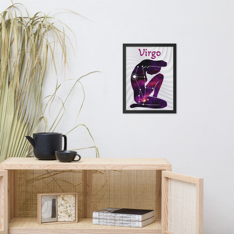 Zodiac Virgo Framed poster