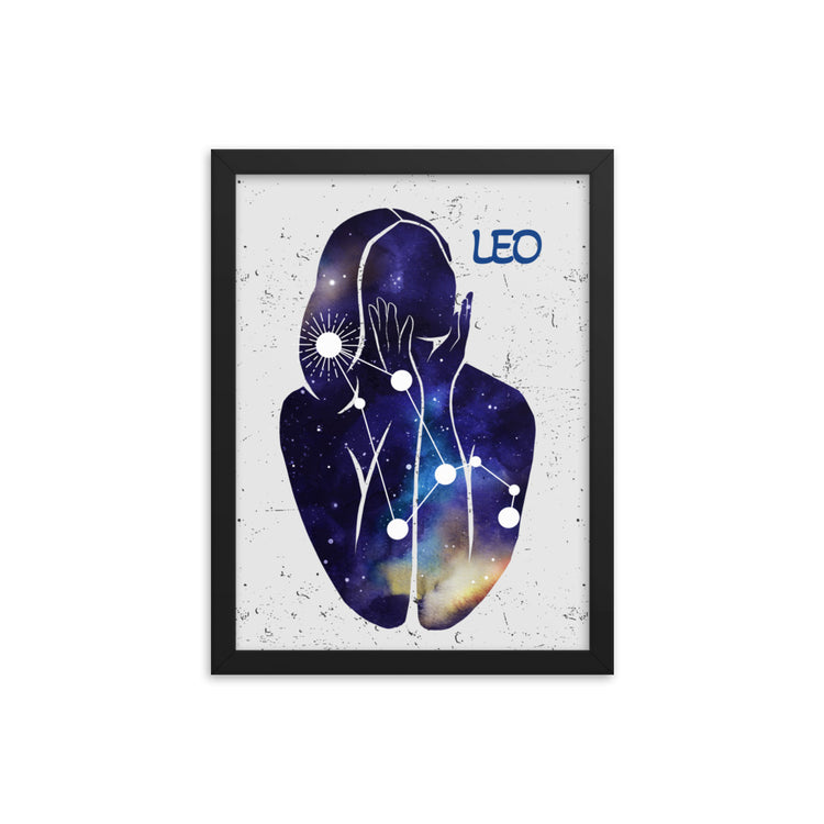 Zodiac Leo Framed poster