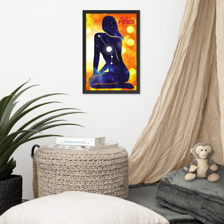 Zodiac Aries Framed Poster