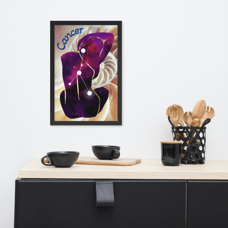 Zodiac Cancer Framed Poster