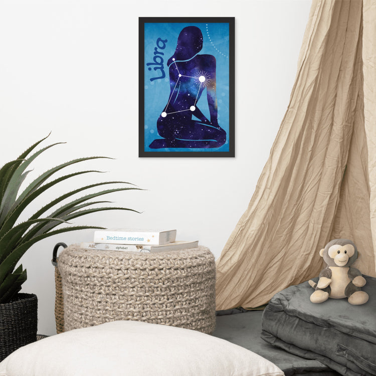 Zodiac Libra Framed Poster