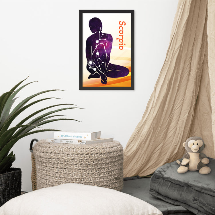Zodiac Scorpio Framed Poster