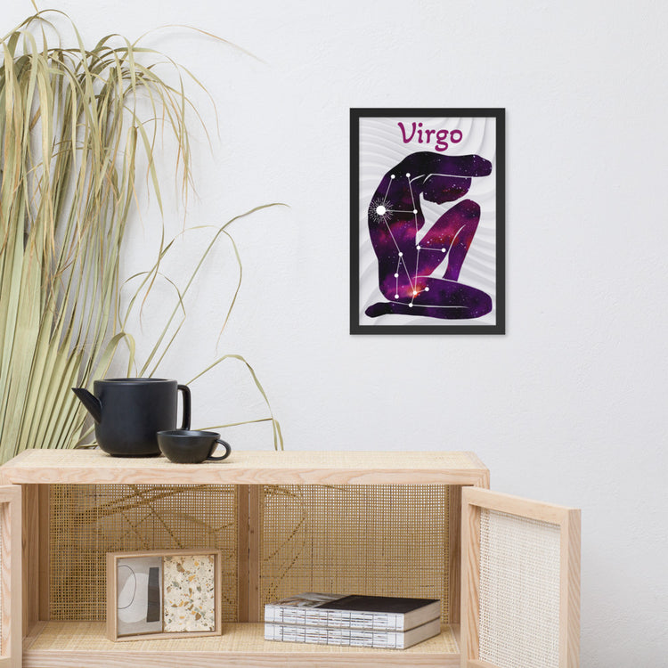 Zodiac Virgo Framed poster