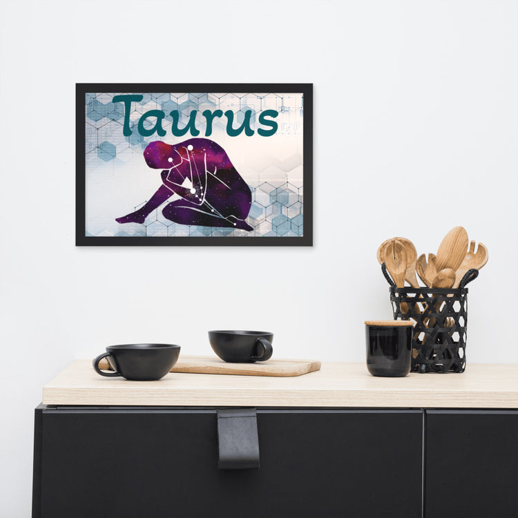 Zodiac Taurus Framed Poster