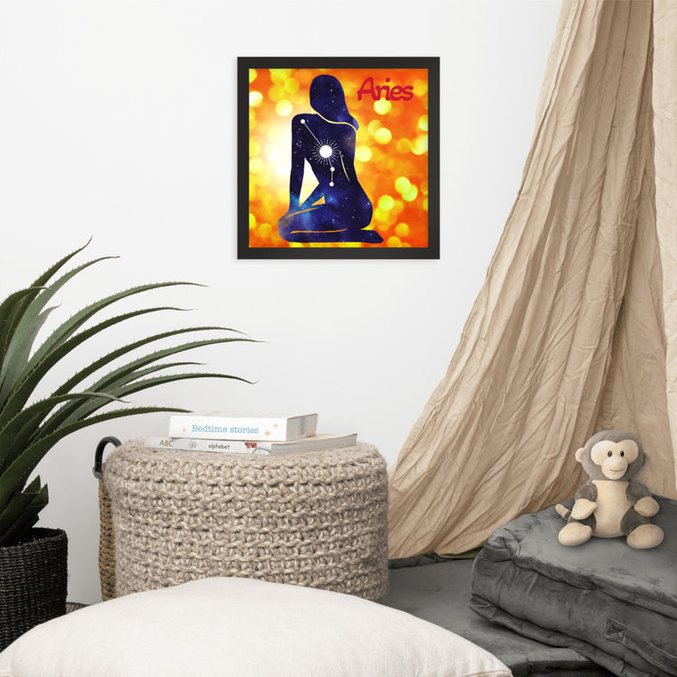 Zodiac Aries Framed Poster