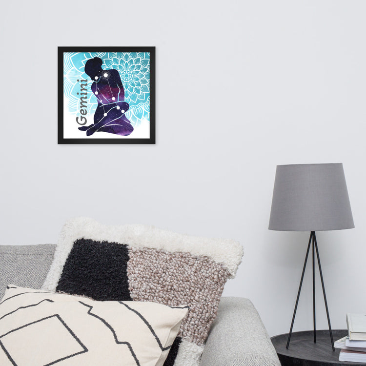 Zodiac Gemini Framed Poster