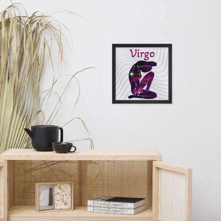 Zodiac Virgo Framed poster